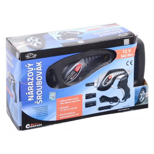 Rázový uťahovák na kolesá - 12 V, 100 W