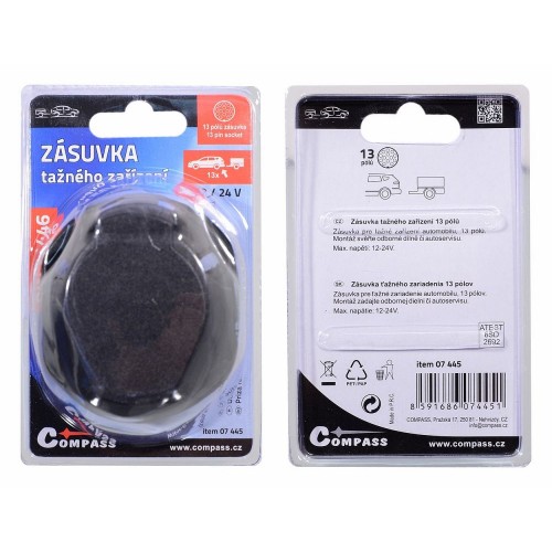 Zásuvka ťažného zariadenia - 13 pólov