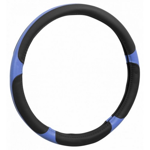 Poťah na volant GRIP - modrý / čierný