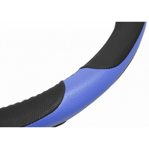 Poťah na volant GRIP - modrý / čierný