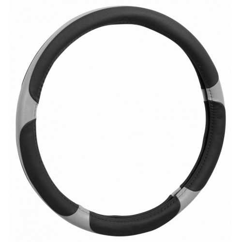 Poťah na volant GRIP - šedo / čierný