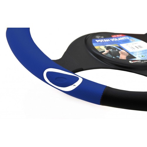 Poťah na volant RALLY - modro / čierný