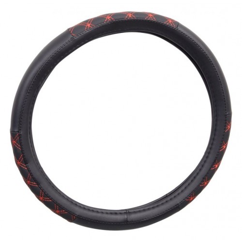 Poťah na volant BLIND - červeno / čierný