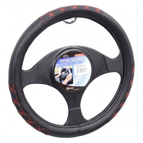 Poťah na volant BLIND - červeno / čierný