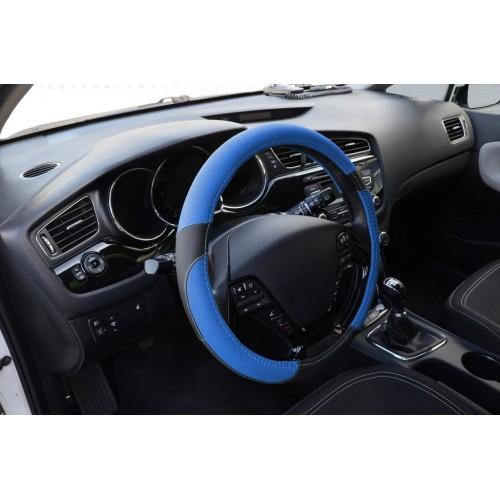 Poťah na volant COLOR LINE - modro / čierný