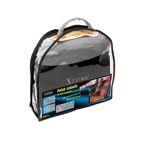 Poťah sedadla TRIKO predný - tmavo šedý, 2 ks