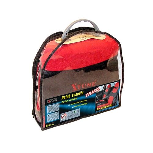 Poťah sedadla TRIKO predný - 2 ks, červený