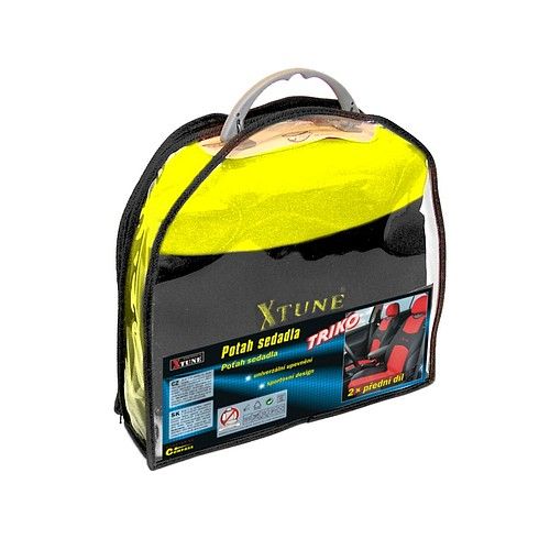 Poťah sedadla TRIKO predný - žltý, 2 ks