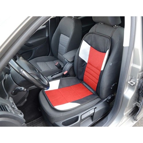 Poťah sedadla Tetris - 46 x 102 cm, čierno / červený