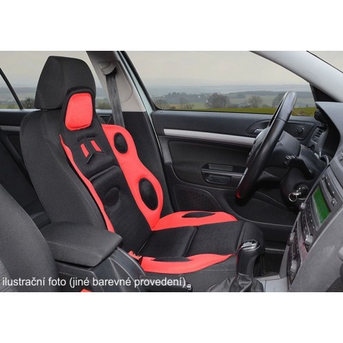 Poťah sedadla Race - univerzálny, čierno / modrý