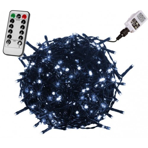 VOLTRONIC Svetielka 60 m, 600 LED, studená biela, ovládač