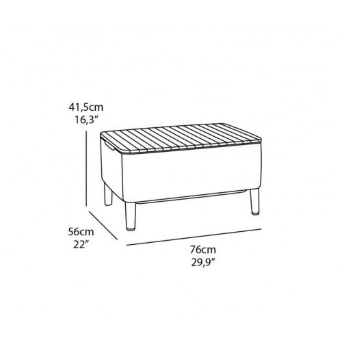 Stôl SALEMO - grafit