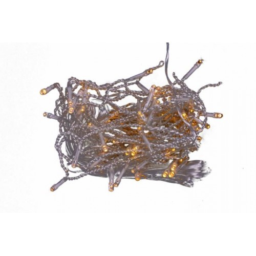 Vianočný dážď - 5 m, 144 LED, teple biely, s časovačom