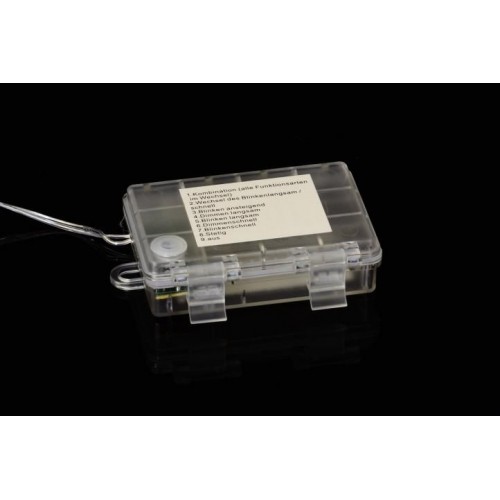 NEXOS Vianočná reťaz - hviezdy, 1,65 m, 138 LED, teplá biela