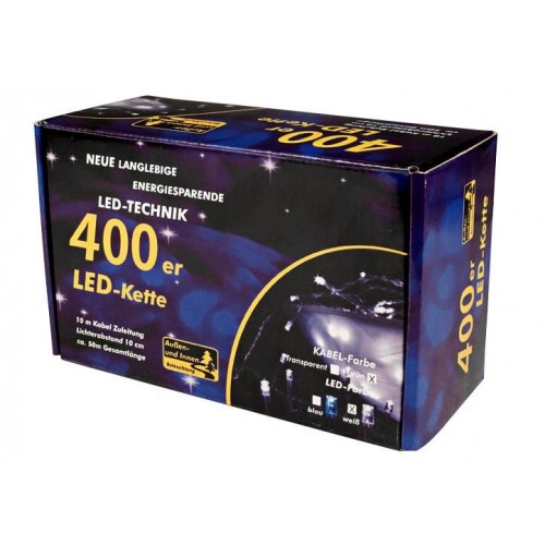 NEXOS Vianočná LED reťaz 40 m, 400 LED, studená biela NEXOS Vianočná LED reťaz 40 m, 400 LED, studená biela