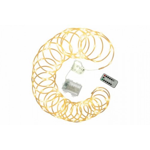 Vianočné LED osvetlenie - MINI kábel - 10 m teplá biela