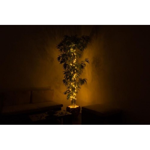 Vianočné LED osvetlenie - MINI kábel - 10 m teplá biela