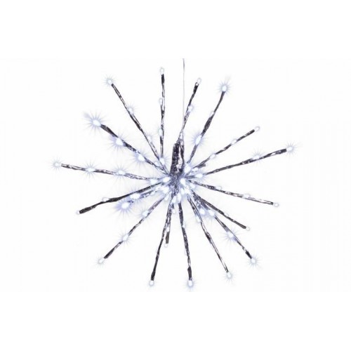 Vianočné osvetlenie - meteorický dážď, stud. biely, 80 LED