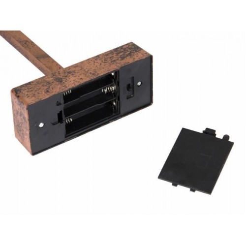 Vianočná dekorácia – Hviezda bronzová - 39 cm , 20 LED