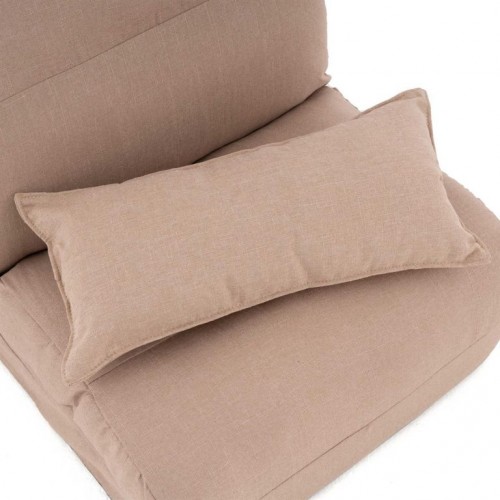 Nastaviteľné spacie kreslo, farba béžová