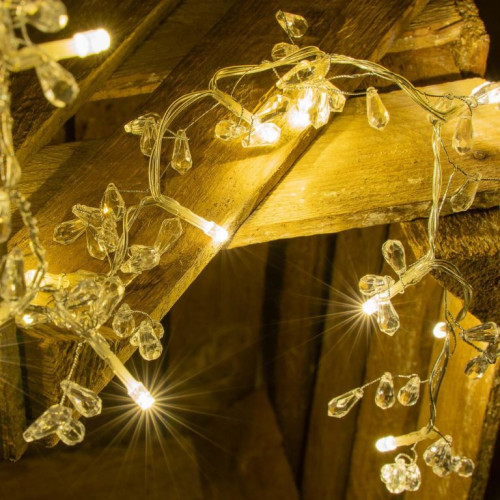 Sada 2 ks svetelných reťazí - 20 LED, teplá biela Sada 2 ks svetelných reťazí - 20 LED, teplá biela