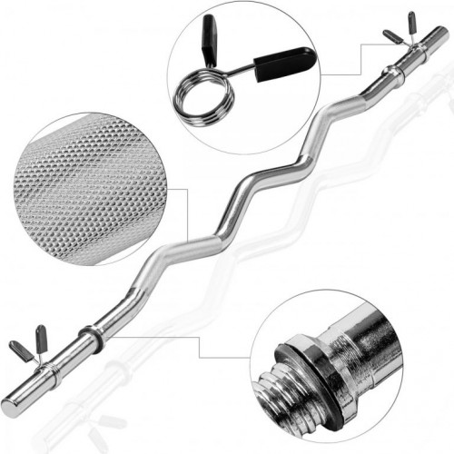 MOVIT posilňovacia tyč - 130 cm, pružinový uzáver