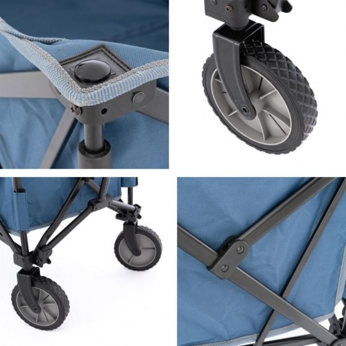 Transportný skladací vozík - modrý