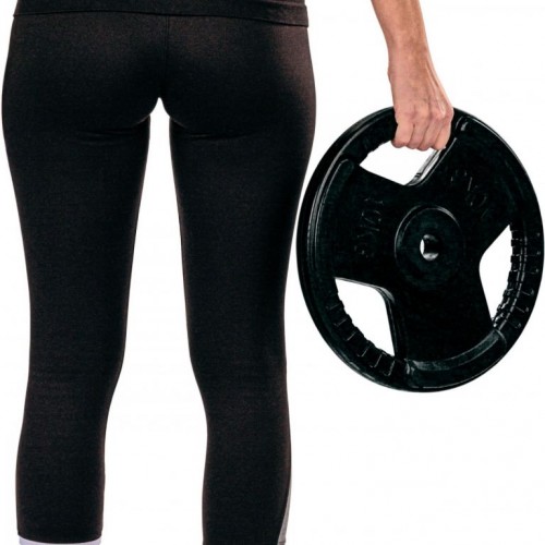 Sada závažia na činky s gumovým úchytom - 15 kg, liatina