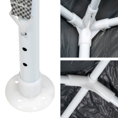 Záhradný párty stan - 3 x 6 m, antracit + 6 bočníc