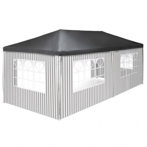Záhradný párty stan - 3 x 6 m, antracit + 6 bočníc