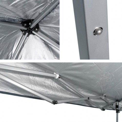 Záhradný party stan modrý - 3x3 m, plachta 210 g / m²