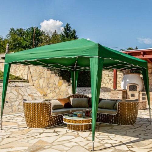 INSTENT BASIC záhradný párty stan - 3 x 3 m, zelený