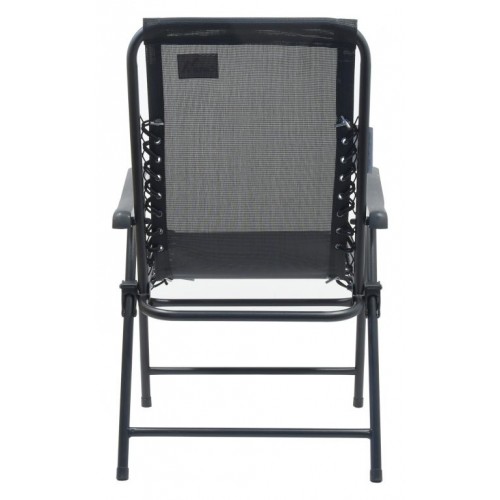 Záhradná skladacia stolička Terst - 59 x 95 x 67 cm, čierna