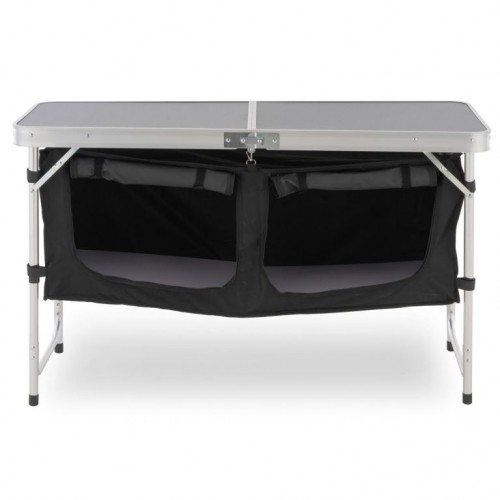 Multifunkčný skladací kempingový stôl - 2 úložné boxy