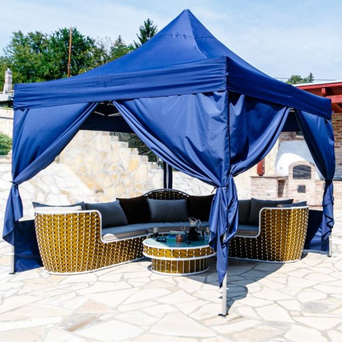 Stan INSTENT PRO s pojazdnou taškou - 3 x 3 m, modrý