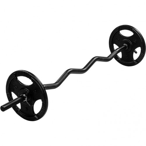 MOVIT posilňovacia tyč - 120 cm, čierna, pružinový uzáver