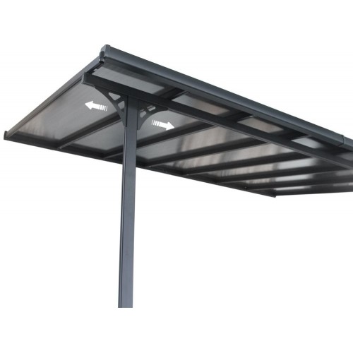 Veľká záhradná hliníková pergola BRUCE H, 557 x 305 cm