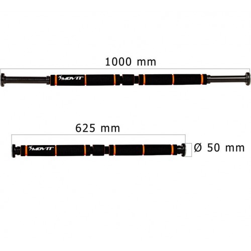 Hrazda do dverí MOVIT čierna /oranžová
