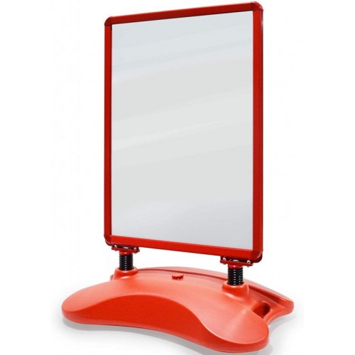 Reklamný stojan, červený, 635 x 1150 x 350 mm