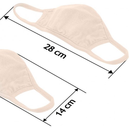 Bavlnené rúško dvojvrstvové - ružové, 2 ks