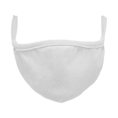 Bavlnené rúško dvojvrstvové - biele, 2 ks