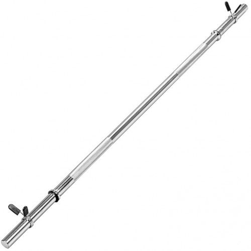 MOVIT® 160 cm posilňovacia tyč, chróm, pružinový uzáver