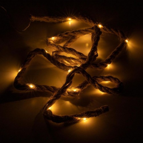 NEXOS Dekoračné laná, 25 LED, teplá biela, 3 ks