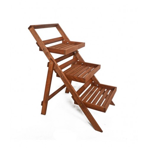 Kvetináč schůdkový hnedý