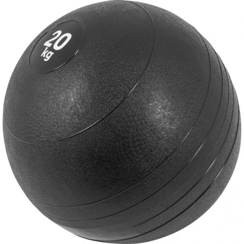 Gorilla Sports Slamball medicinbal, čierny, 20 kg