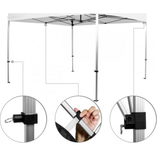 INSTENT PRO Záhradný stan 3 x 3 m, woodland, 4 ks bočnice