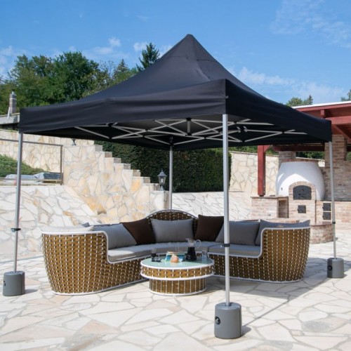 INSTENT Závažie k záhradným párty stanom, sada 4 ks, čierna