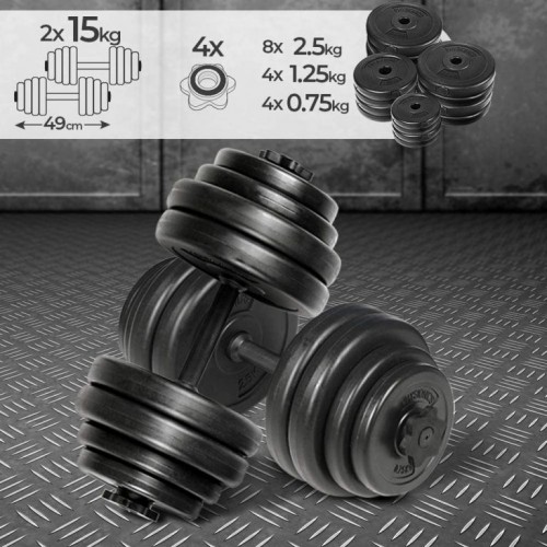 PHYSIONICS Sada činiek 30 kg (2 x 15 kg)