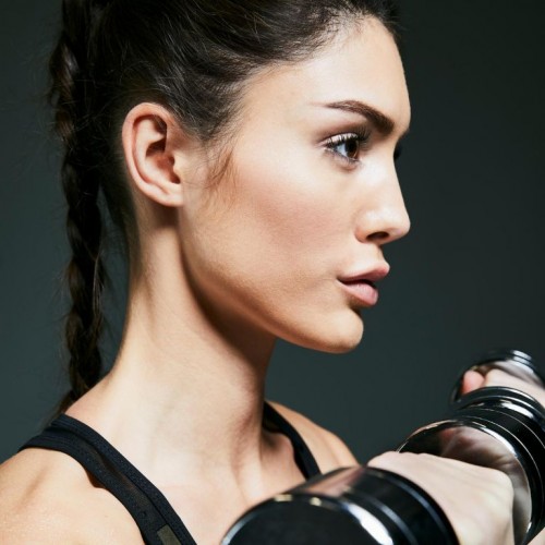 Gorilla Sports Pochrómované jednoručné činky, 2 x 5 kg