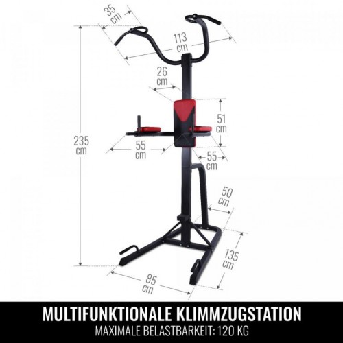 Gorilla Sports Multifunkčná pull-up stanica, 120 x 235 cm